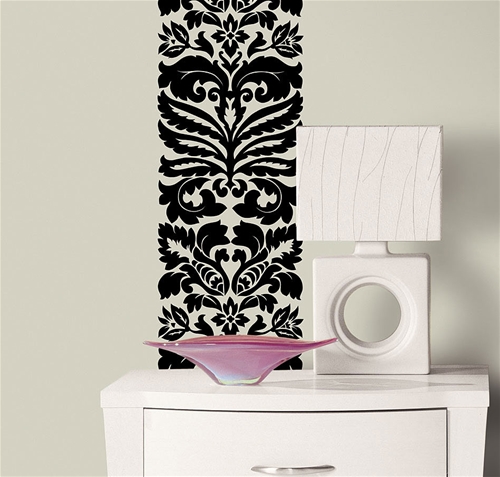 Samolepící dekorace - samolepky Black ornament. Dekorační aplikace pro obývací pokoje a ložnice.