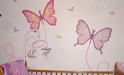Dětské dekorace Lunami - inspirace,inspirace dětský pokoj,inspirace obývací pokoj, inspirace kuchyně - samolepky, obrázky, dekorace, aplikace Motýli - Motýlci