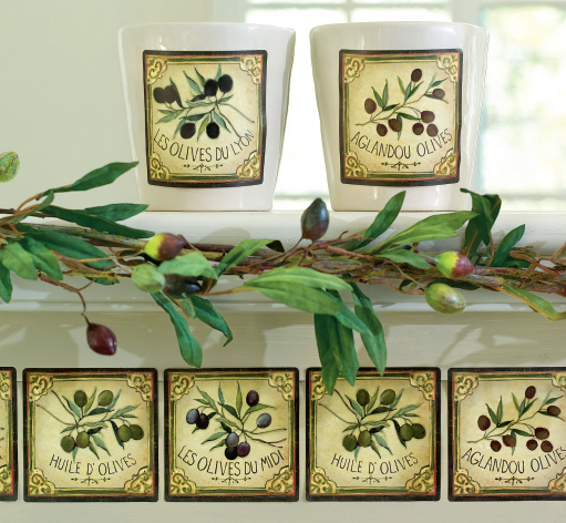 Dekorační obrázky olivy